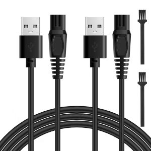 ERYI-Cable Chargeur Pour Rasoir, 2 Pcs 5V Usb Remplacement Câble Pour Qp2734 Qp2824 Qp2724 Qp2834 Qp4631,S5889 S5887 S5885 S3145 S7887 X3001 Mg7930 Mg7950 5000 7000 Series - Neuf