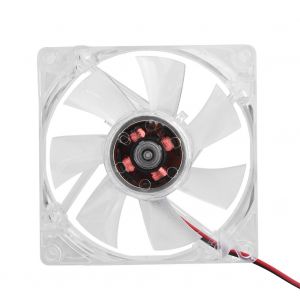Ventilateur de refroidissement pour boitier PC, lumiere LED 80 mm, 12 V, 4 broches, silencieux, bleu - Neuf
