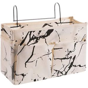 Organisateur De Hamac,Panier Suspendu De Table De Chevet,Cadre De Lit Mezzanine Avec Crochet Pour La Maison,Le Bureau,L'&eacute;cole,Les Livres,Les Magazines,Les T&eacute;l&eacute;phones Portables (Blanc) - Neuf