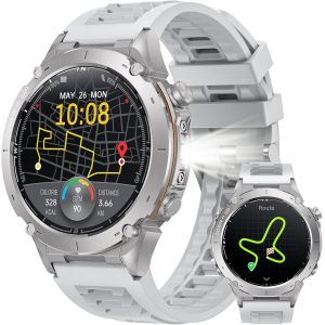 Gps Montre Connect&eacute;e Homme Smartwatch: 1.43" Amoled Montre Intelligente Avec Boussole Barom&egrave;tre Bluetooth Appel Moniteur Sommeil 3 Atm &Eacute;tanch&eacute;it&eacute; 100+ Modes Sport 720Mah Batterie Pour Android Ios - Neuf