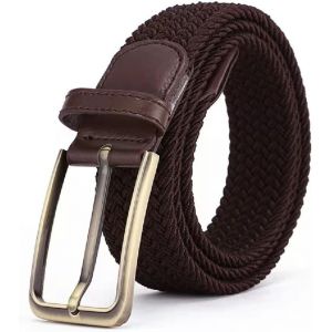 Tzf-Ceinture Tressée Élastique Multicolore - Extensible Unisexe Décontractée Vintage Étirable Pour Homme Et Femme - Neuf