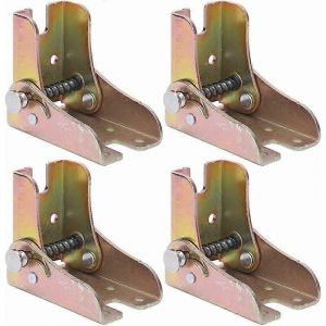 Pied De Table Pliant,Pied De Table D'extension De Serrure Starlight,Pied De Canapé Pliant En Acier Laminé À Chaud Pied De Canapé-Lit D'épaisseur 2,3 Mm D'épaisseur Accessoires De Meubles 4pcs - Neuf