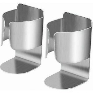 Vente Promotionnelle Porte-Brosse &Agrave; Dents &Eacute;lectrique,Organisateur De Dentifrice Mural Auto-Adh&eacute;sif Multifonctionnel En Acier Inoxydable 2 Porte-Accessoires Pour B - Neuf