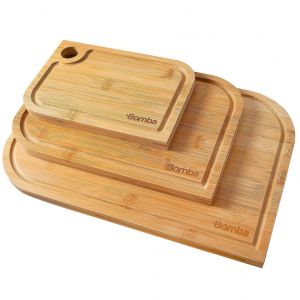 Planche &Agrave; D&eacute;couper Set De 3 Premium De Bambou Conseils Pour Hacher Servant Facile &Agrave; Nettoyer Non-Bpa &Eacute;co-Outils De Cuisine - Neuf