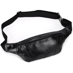 CAUC-Sac Banane en Cuir pour Homme - pour la Course &agrave; Pied, Le Hanche - Slim Pack - pour l'ext&eacute;rieur, Le Shopping et Les Voyages - Neuf