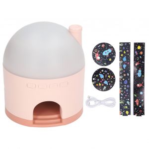 HJLIAN Lampe de projection d'etoiles innovante, veilleuse de chevet pour chambre d'enfant, lampe d'ambiance romantique, projecteur rose - Neuf