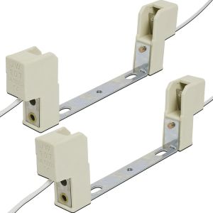 Kalanka-Douille Pour Lampe R7s 118mm Halogène Et Ampoule Led R7s, 2 Pièces Céramique Lampe Support Halogen Prise Ampoule, Réglage Universelle Convertisseur De Support De Lampe, Ac 100-240v - Neuf
