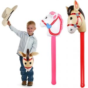 Ballon T&ecirc;te De Cheval Gonflable Ballons F&ecirc;te De Cowboy B&acirc;ton De Poney Foil Ballon Baguettes De T&ecirc;te De Chevaux Jouets Gonflables Enfants Fournitures De F&ecirc;te D'Anniversaire - Neuf
