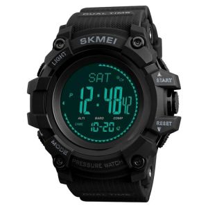 Montre De Sport Num&eacute;rique Multifonctionnelle-30m &Eacute;tanche,Boussole,Barom&egrave;tre,Altim&egrave;tre,Podom&egrave;tre | Skmei 1358 - Neuf