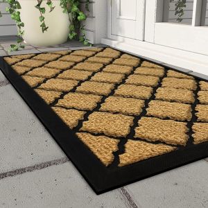 Ulteronixshop-Tapis d'ext&eacute;rieur pour porte d'entr&eacute;e, 40 x 70 cm, tapis de porte d'entr&eacute;e en caoutchouc imperm&eacute;able, antid&eacute;rapant, lavable - Neuf