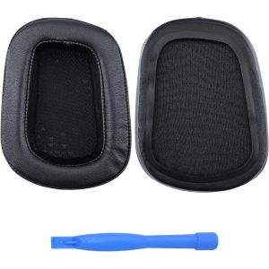 Remplacement Coussinets d'oreille pour Logitech G35,G230,G231,G233,G332,G430,G431,G432,G433,G533,G633,G633S,G635,G930,G933,G933S,G935 Casque par-Protein PU Coussinet-Noir - Neuf