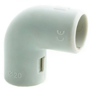 Vdc - Tupers&eacute; Pvc Fittings - 90&deg; Pvc Inspection Elbow Diameter 20 Grey - Neuf