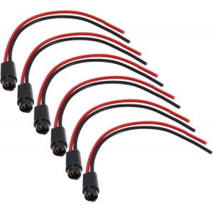 Yujtg-6pcs Support De Douille D'ampoule Led Filaire T5 Ampoule Douille Lampe Extension Titulaire Accessoires Pour Voitures Vélos Camions Remorques Dc 12v 11cm - Neuf