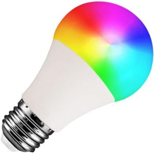 Sjzg-Ampoule Connect&eacute;e Wifi E27 15w Led Multicouleurs Rgb + Cct 2000-7000k,Ampoule Led Couleur Changement De Couleur Dimmabl,Compatible Avec Alexa/Google Home, Ampoule Intelligente Pas Besoin De Hub - Neuf