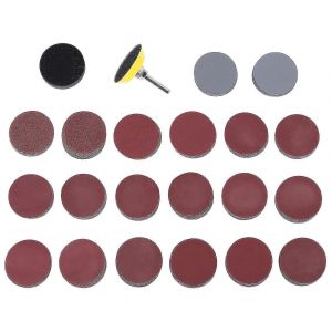 200pcs 50mm 2 Pouces Disques De Pon&ccedil;age Papier Abrasif De Grain 80-3000 Avec Tampon De Polissage Abrasif De 1 Pouce - Neuf