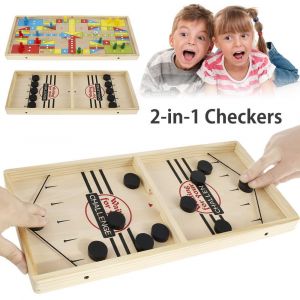 Jeu D'échecs En Bois Et D'échecs Volants Avec Pièces Noires Et Colorées, Dés, Pour Le Plaisir En Famille Et Le Développement Des Compétences - Neuf