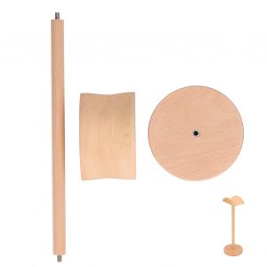 HJLIAN Support de casque de bureau en bois, support de casque amovible en hetre - Neuf