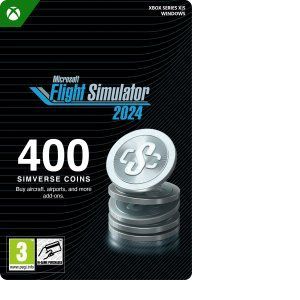 Microsoft Flight Simulator 2024 - 400 Simverse Coins (Extension/Dlc) - Jeu En T&eacute;l&eacute;chargement - Neuf