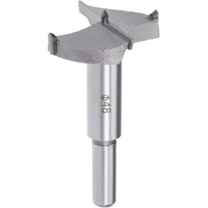 M&egrave;che Forstner Bois Pour D&eacute;fonceuse Forets 48mm Tungst&egrave;ne Carbure Bois Ouvre-tari&egrave;re Travail Bois Charni&egrave;re Trou Forage Al&eacute;sage M&egrave;che Coupeur Gris - Neuf