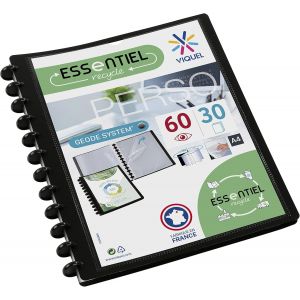 Maxi Geode Opaque Document Cover,Customisable Cover For 60 Views,Black - Neuf