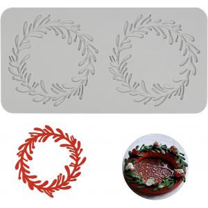 Ayuhr-Tapis De Dentelle De Silicone Moule En Silicone En Forme De Feuille Feuille Bonbons Moule Moule En Dentelle En Silicone Pour Gâteaux, Chocolat, Fondant, Décoration Diy - Neuf