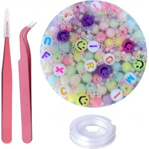 KAL-Pad, Picky Pad, Skin Picking Fidget, Fidget Toys, Perles De Picky Pad R&eacute;utilisables, Avec Pince &Agrave; &Eacute;piler Et Fil &Eacute;lastique, Jouet Sensoriel Pour Tous Les &Acirc;ges - Neuf