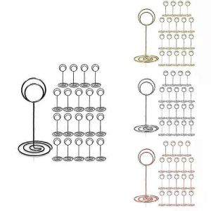 20Pcs - 335 pouces Numéro de table Supports Porte-carte de place pour la réception de graduation de fête de mariage A - Neuf