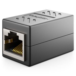 1 Pièce RJ45 Coupleur (1000 Mbit) Gigabit Câble LAN Rallonge Câble Réseau Ethernet Adaptateur Connecteur Compatible avec Cat8,Cat7,Cat6,Cat5 Câble Patch DSL POE 2X RJ45 Femelle-Noir - Neuf