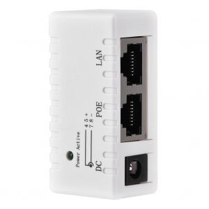 adaptateur repartiteur POE Power Over Ethernet pour reseau LaN, blanc - Neuf