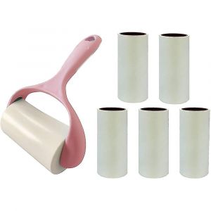 Rouleau anti-peluches 300 feuilles, brosse ultra-adh&eacute;sive, pour le nettoyage des v&ecirc;tements, tapis, si&egrave;ges auto, poussi&egrave;re, chiens, chats et animaux de compagnie. - Neuf