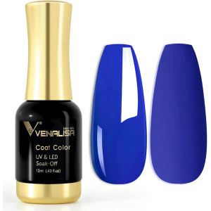 Vernis À Ongles Gel Soak Off Pour Débutant À La Maison Ou En Salon De Manucure - Bleu Élégant, 12 Ml - Neuf