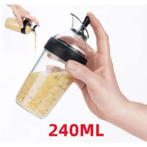 Shaker À Vinaigrette,Jus De Mélange Bouteille,Mélangeur À Vinaigrette,Sauce De Soja Mélangeur,Pour Sauce,Cuisine,Sirop,Huile(240ml) - Neuf