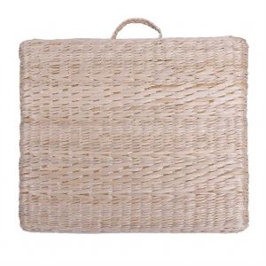 HJLIAN Coussin Tatami tisse naturel fait a la main en paille tissee, coussin de siege, coussin de sol - Neuf