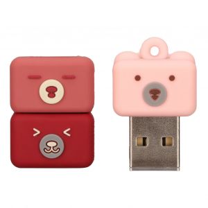 Cle USB 32 Go, design dessin anime, aspect ours, Plug and Play, compatible avec l'echange a chaud, cle USB 2.0 resistante aux chocs, pour PC, C - Neuf
