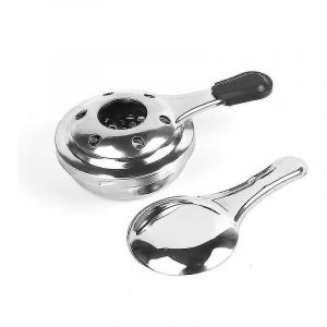 Brûleur à alcool,Brûleur à alcool pour fondue,Brûleur à alcool gélifié,Acier inoxydable,Gris,15 x 9,3 x 4,5 cm (hy)-yuyu - Neuf