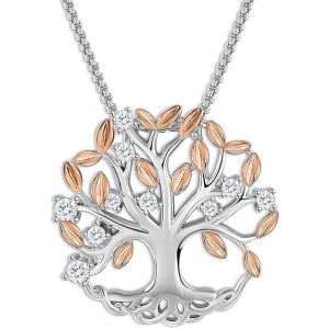 Collier Arbre De Vie Pour Femme, Pendentif Pierre De Naissance, Bijoux En Oxyde De Zirconium, Cadeau D'anniversaire, Cadeau Pour Maman Et Épouse - Neuf