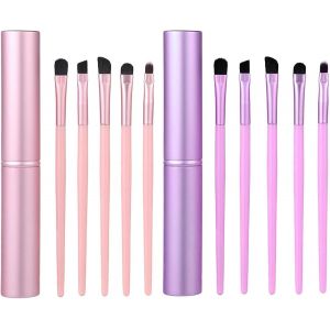 10 Pinceaux De Maquillageoutils De Maquillage Pour Les Yeuxoutils De Maquillage Multifonctionbrosses Simples De Pollution Et Produits De Beaut&eacute;. - Neuf
