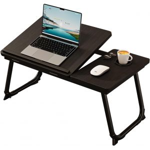 acdsgd-FRW0006 Table pliable pour ordinateur portable avec porte-gobelet pour lit et canap&eacute;, table de lit et de petit d&eacute;jeuner - Neuf