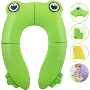 Siège De Toilette Grenouille Pliable (Vert), Voyage Enfant/Bébé, Siège De Toilette Enfant Facile À Transporter - Neuf