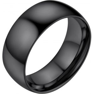 Kal-Bagues Simples Pour Hommes Et Femmes 2mm/4mm/6mm/8mm De Large Style Confortable Acier Inoxydable Bague Anneaux Business Quotidienne Punk Nom Personnalisé Cadeau Souvenir Taille 54-67 - Neuf