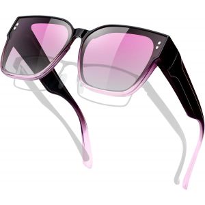 Tianyi-Surlunettes De Soleil Homme Femme Polarisées Uv400 Élégantes Carrées Oversize Monture Tr90 Tendance - Neuf