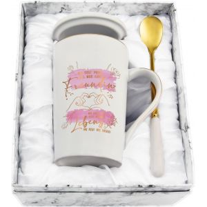 Eryi-Tasse À Café Avec Inscription En Allemand « Du Bist Mehr Als Nur Eine Freundin » - Cadeau D'anniversaire Pour Petite Amie - 400 Ml - Blanc - Neuf