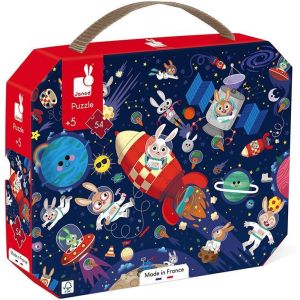 KASFL-Puzzle Fus&eacute;e-Puzzle 54 Pi&egrave;ces En Carton Fsc-D&eacute;veloppe Patience Et Concentration-Fabriqu&eacute; En France-Puzzle Enfant D&egrave;s 5 Ans,J02545,Bleu - Neuf