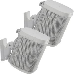 Support D'Enceinte Murale R&eacute;glable Pour Sonos Play: 1 & Play: 3- Inclinable Et Orientable Pour Un Meilleur Son - Lot De 2 - Blanc - Neuf