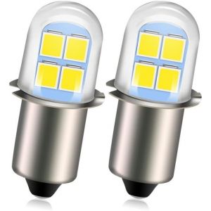 Nsiecd-2 Pi&egrave;ces Ampoule De Remplacement Pour Lampe Torche P13.5s, 4,5v, 6v, Lampe Frontale, De Couleur Blanche - Neuf