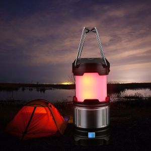 Lanterne De Camping Portable Usb, Lampe D'exterieur Pour Tente, Camping, Peche, Urgence - Neuf