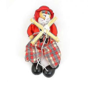 Marionnette Pull String marionnette poup&eacute;e marionnette fait &agrave; la main Pinocchio Drame Marionnette jouet,rouge Crjjkoy_y - Neuf