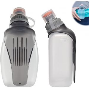 ERYI-2 Pièces Gourde Running, 500Ml Bouteille D'Eau Pour Sac À Dos Ceinture Marathon, Bouteille En Cours D'Exécution Pour Marathon De Cyclisme En Plein - Neuf