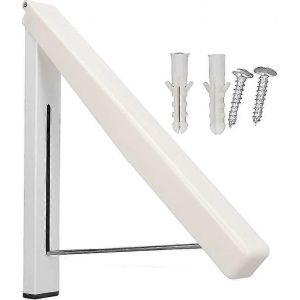 Porte-vêtements mural,séchoir à linge domestique télescopique pliable multifonctionnel,organisateur de rangement pour la maison,peu encombrant,rétractable et pliable - Neuf