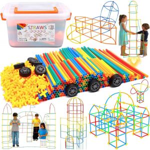 ERYI-Brique De Construction, Jouet D'Assemblage De Connecteur Blocs Jeux D'Intérieur Et D'Extérieur Parent-Enfant, Jouets Educatifs Créatifs (500Pcs) - Neuf